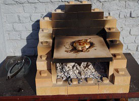 Vue de la pierrade extérieur