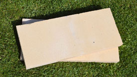 Brique réfractaire vieux jaune beige nuancé