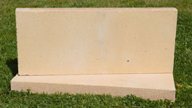 Brique réfractaire vieux jaune beige nuancé