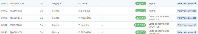 15ème commandes sur le site Pierre et Sol