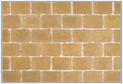 pavé béton couleur safran