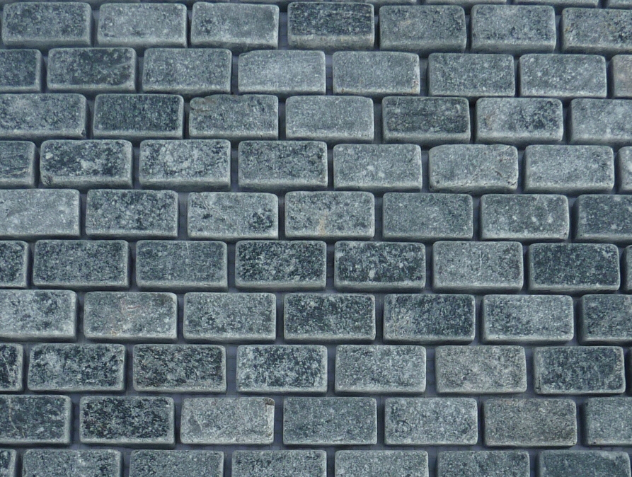 mosaique en pierre bleue nuance pettit rectangle