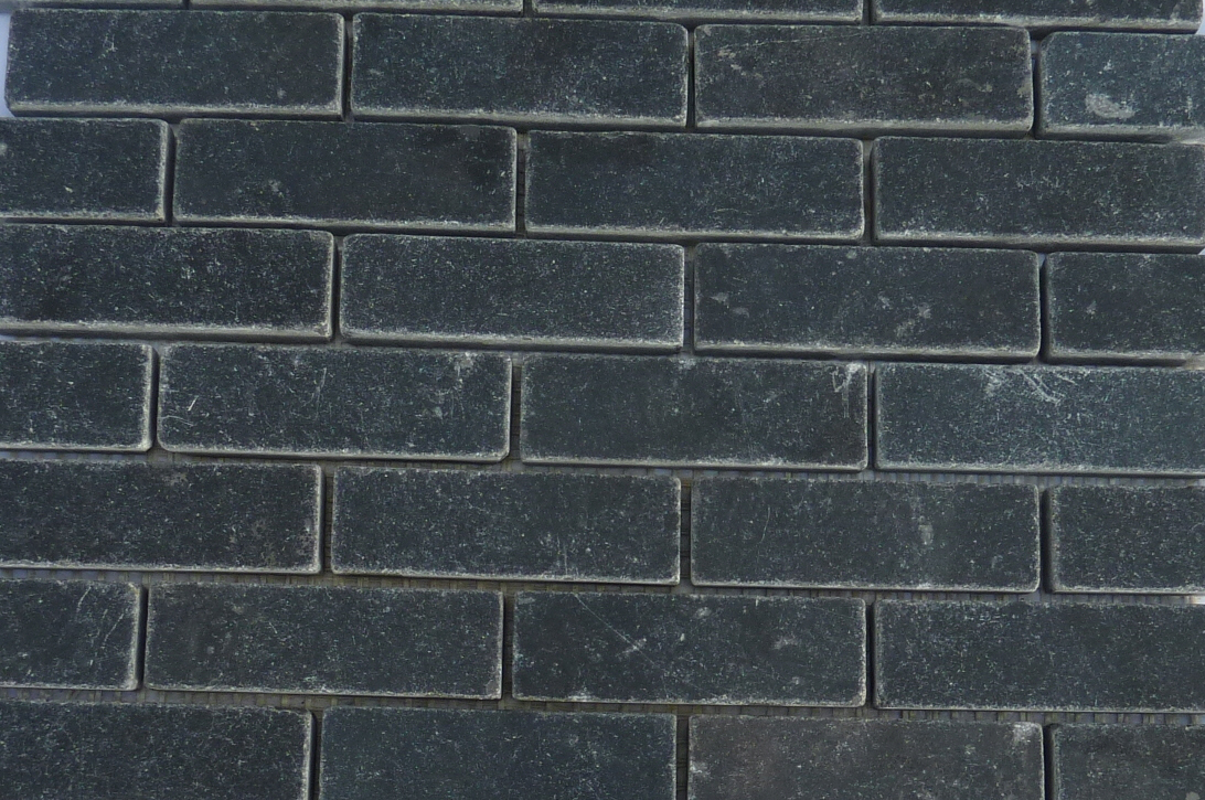 mosaique en pierre bleue rectangle