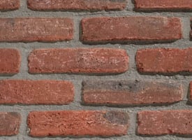 Briques et plaquettes de parement antique rouge