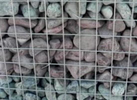 Gabion de Rouge Royal - Rondo (entre 2 couches de Noir ébène rondo)