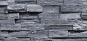 Lamelles en pierre - StoneSkin panels - Ardesia Nera