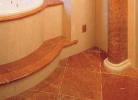 Carrelage en Marbre brun et rouge Carrelage en Marbre brun et rouge