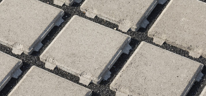 Pavés béton drainant