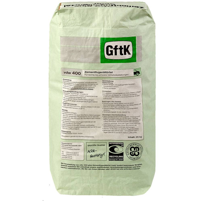 Gftk VDW 400-Junte-se argamassa-Bauma Stone Gftk VDW 400-Junte-se argamassa-Bauma Stone