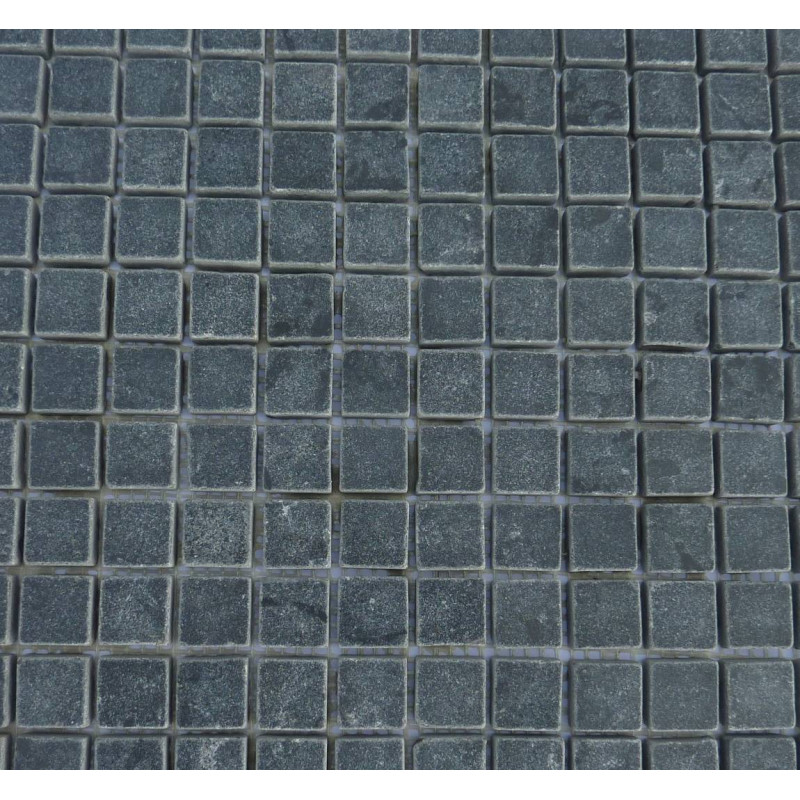 Promoción de 20 metros cuadrados de mosaico negro perla 23 / 23mm en red Promoción de 20 metros cuadrados de mosaico negro perla 23 / 23mm en red