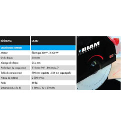 Таблица увидел DK353 - Diam Industries