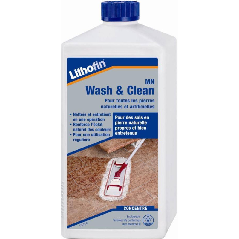 MN Wash & Clean - Detergente alcalino per marmi e pietre naturali - Lithofin