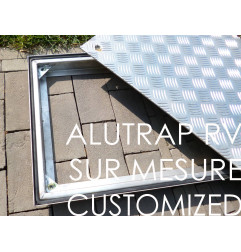 Cadre en acier galvanisé et couvercle en aluminium étanche - SUR MESURE