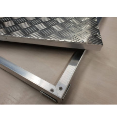 Aluminium gestreept toegangsluik - OP MAAT - Alutrap PAD - Rosco