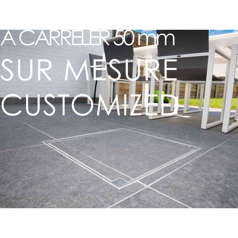 Couvercle à carreler sur mesure - Hauteur 50 mm