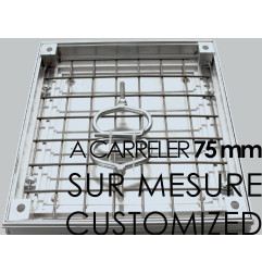 Couvercle à carreler  Hauteur 50 mm - SUR MESURE - Rosco