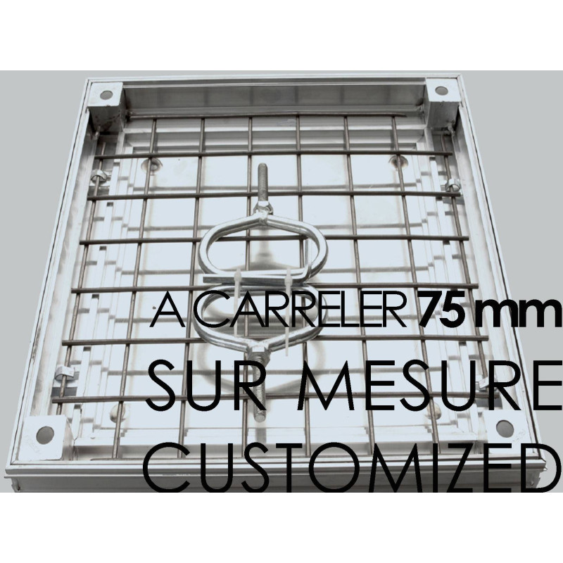 Couvercle à carreler Hauteur 50 mm - SUR MESURE - Rosco Couvercle à carreler Hauteur 50 mm - SUR MESURE - Rosco