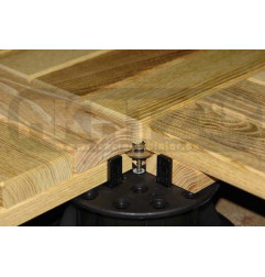 Plaat hout in Robinia Europese 60/60