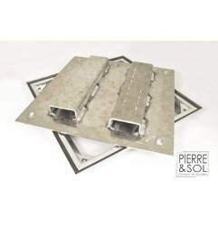 Cadre en acier galvanisé et couvercle en aluminium étanche - Alutrap RV - ROSCO