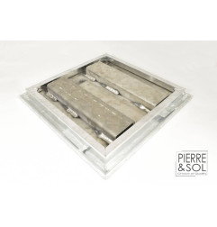 Rahmen aus verzinktem Stahl und wasserdichte Aluminiumabdeckung - BESONDERS ANGEFERTIGT