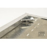 Гальванизированная стальная рама и водонепроницаемая алюминиевая крышка - ON MESURE