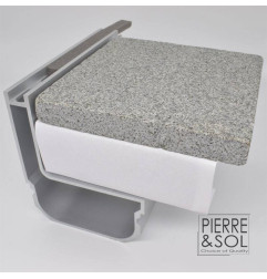 Gutter slotted aluminum SideDrain EURO - L&S