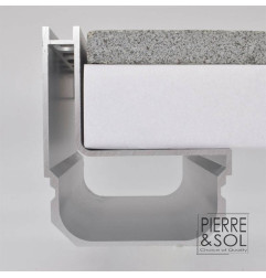 Caniveau à fente aluminium Side Drain EURO - L&S