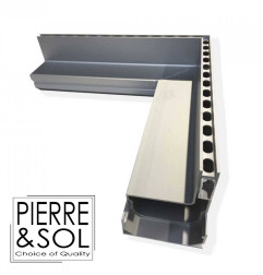 Gutter of Angle to slot aluminum SideDrain EURO - L&S