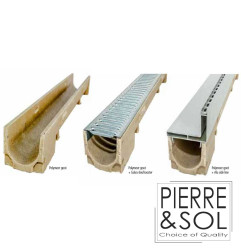 Canal de drenaje ranurado en aluminio - Side Line EURO - L&S