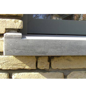 Türschwelle Außentür - geschrägt - Blaustein leicht geschliffen 10 cm -  Kompositprofi
