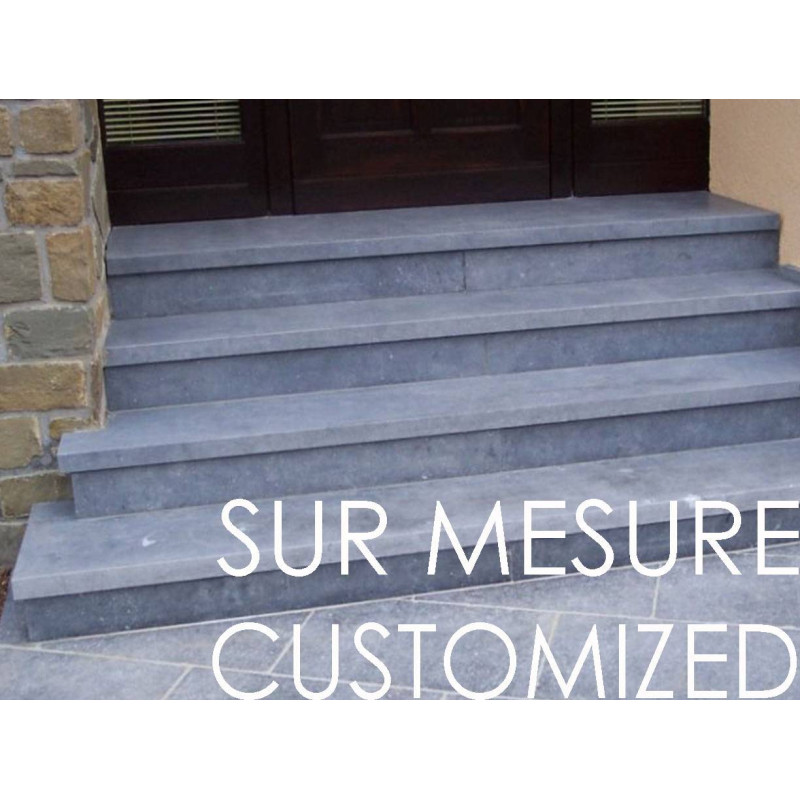 Soglia e supporto standard in pietra blu belga personalizzato