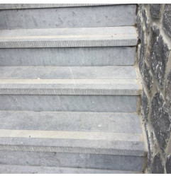 Escadas de passeio-pedra azul belga-em MESURE