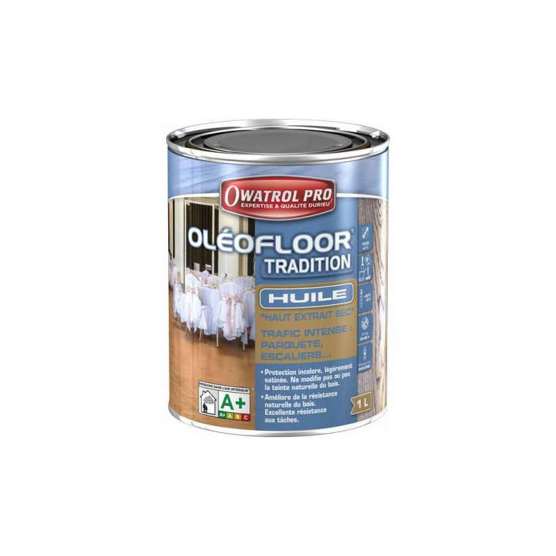 OléoFloor Tradition - Olio resistente per pavimenti e scale in legno - Owatrol Pro OléoFloor Tradition - Olio resistente per pavimenti e scale in legno - Owatrol Pro