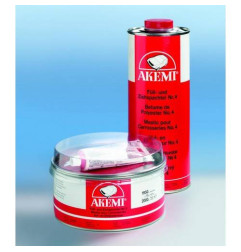 Polyester bodywork putty n°4 - Akemi