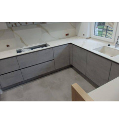 Panneaux et Dalle Céramique XXL 5,6 mm - Pietra di Savoia Grigia - Pierre - SUR MESURE