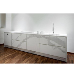 Cerâmica XXL 5,6 mm-Marmi Bianco Statuario Venato-mármore-em estoque em MESURE