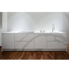 Céramique XXL 5,6 mm - Marmi Bianco Statuario Venato - Marbre - En stock SUR MESURE