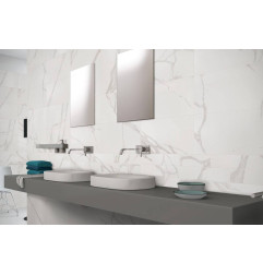 Cerâmica XXL 5,6 mm-Marmi Bianco Statuario Venato-mármore-em estoque em MESURE