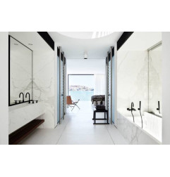 Cerâmica XXL 5,6 mm-Marmi Bianco Statuario Venato-mármore-em estoque em MESURE