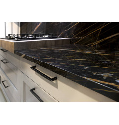 Керамика XXL 5,6 мм - Черное желание Bocciardato - Мрамор - На складе ON MESURE