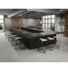 Céramique XXL 5,6 mm - Blue Stone Negro - Pierre- En stock SUR MESURE