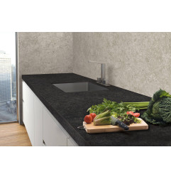 Céramique XXL 5,6 mm - Blue Stone Negro - Pierre- En stock SUR MESURE