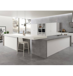 XXL cerâmica 5,6 mm-Nieve básico-Unicolore-em stock ON MESURE