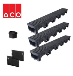 Kit caniveaux pour garage 3 mètres - 3M B125 - ACO