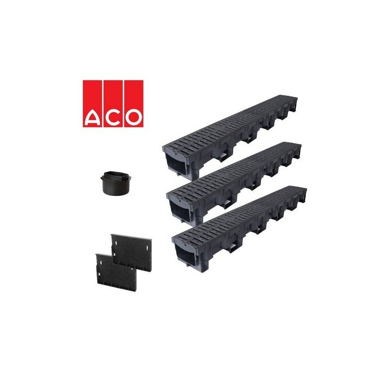 Kit caniveaux pour garage 3 mètres - 3M B125 - ACO Kit caniveaux pour garage 3 mètres - 3M B125 - ACO