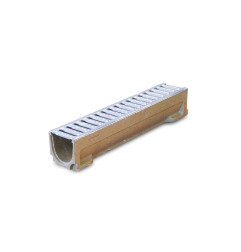 Calha Standard c/grelha galvanizada-H 11 cm