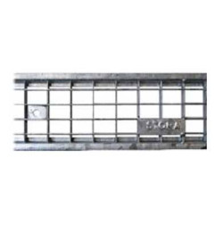 Gutter Standard with galvanized grid - H 11 cm