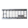 Standard di grondaia con griglia zincata - H 11 cm