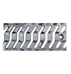 Standard di grondaia con griglia zincata - H 11 cm