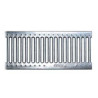Standard di grondaia con griglia zincata - H 11 cm